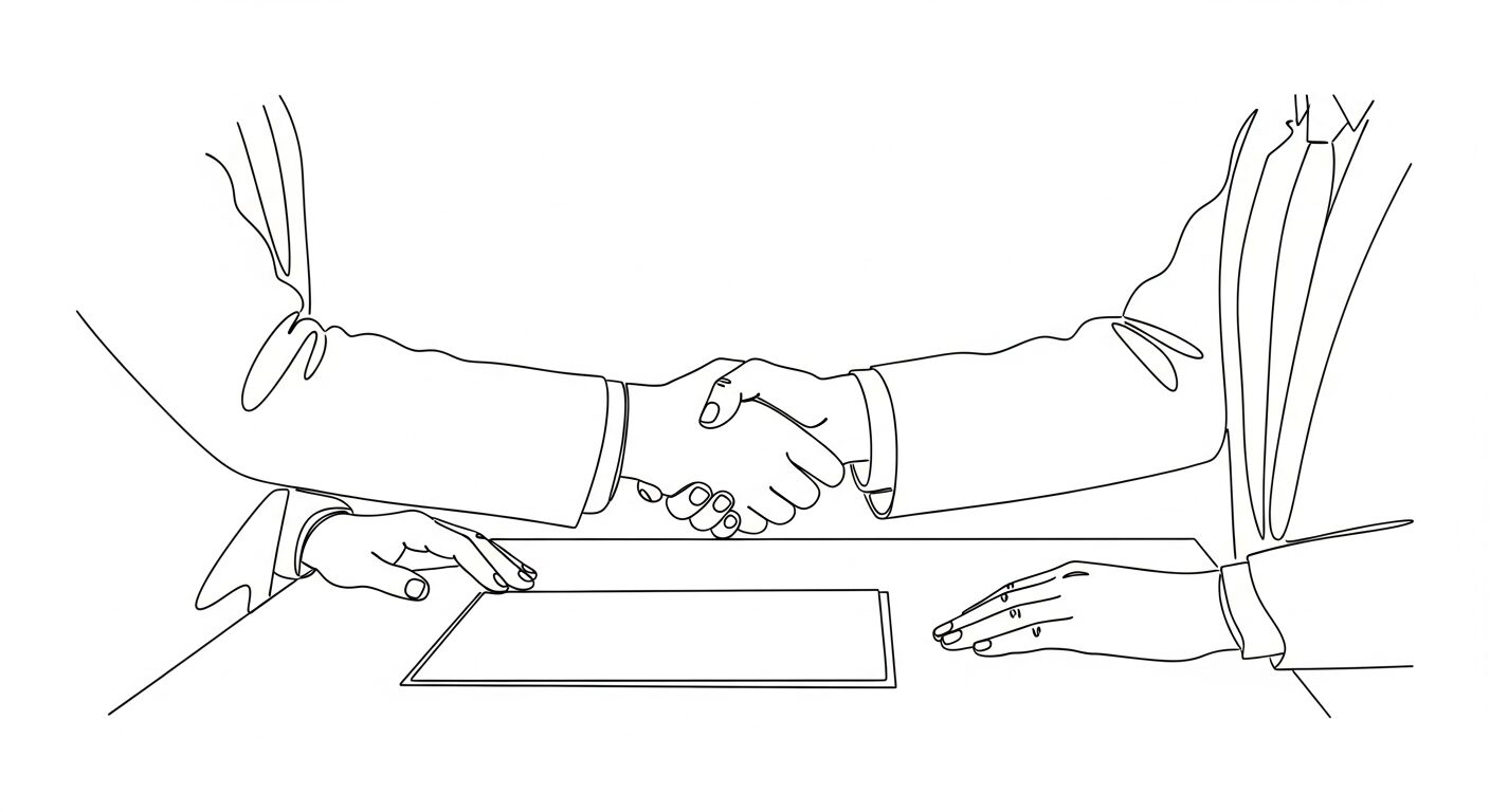 Webライターの単価交渉の手描きイラスト